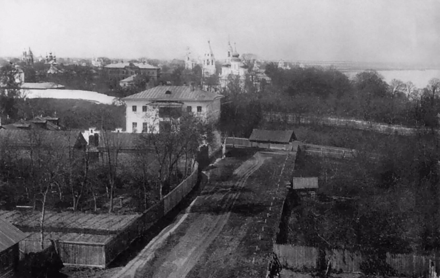 Вид на город c колокольни Крестовоздвиженской церкви 1900 – 1917, Россия , Владимирская область , Муром Вид на город c колокольни Крестовоздвиженской церкви 1900 – 1917, Россия , Владимирская область , Муром