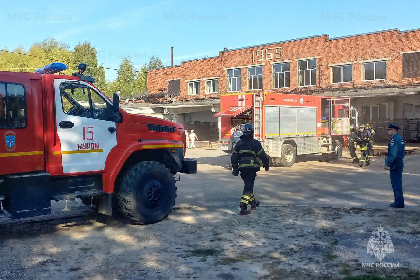 На Муромском хлебокомбинате тушили условный пожар