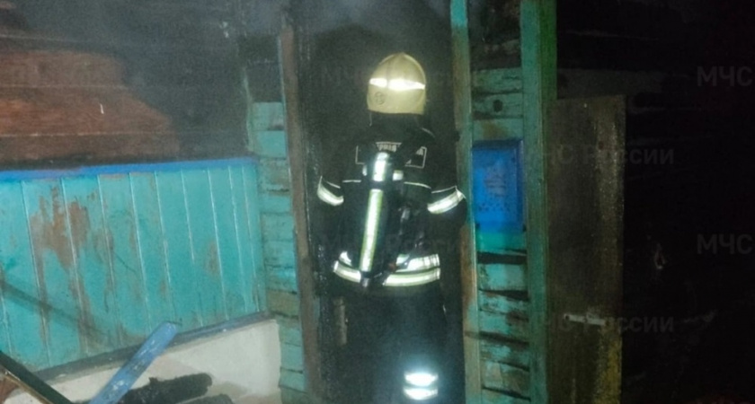 Пожар в Ковардицах, частный дом