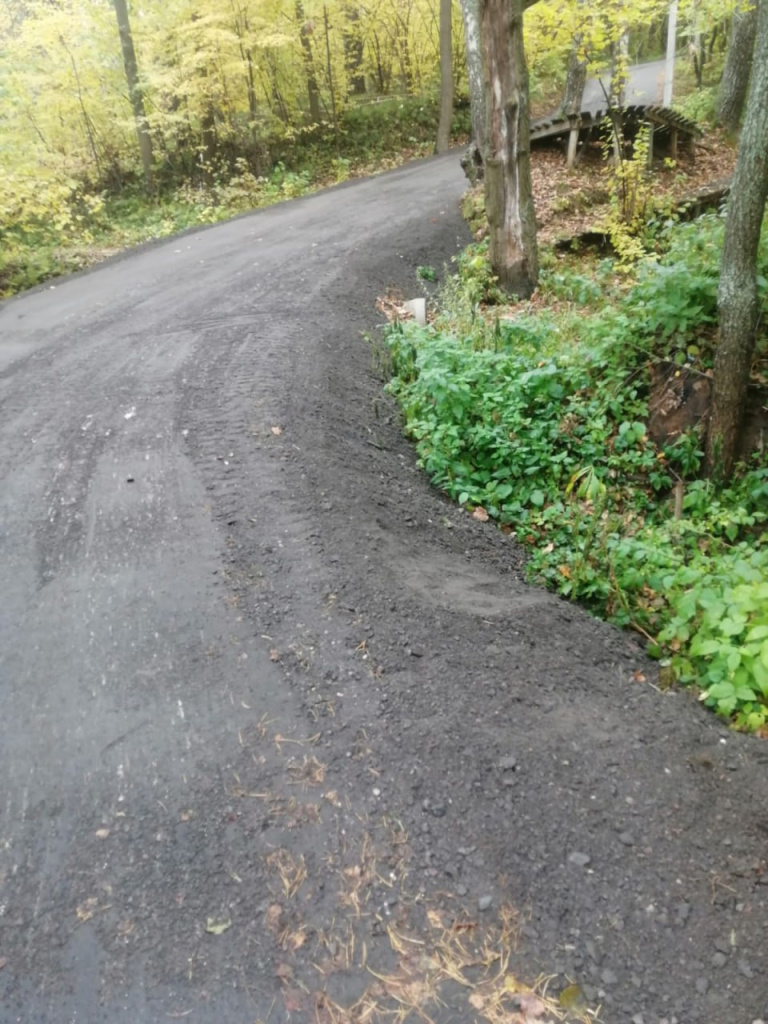 Лыжероллерная трасса в Муроме, требующая ремонта