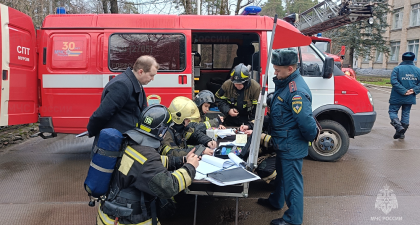 Учебная эвакуация в школе №18 города Мурома