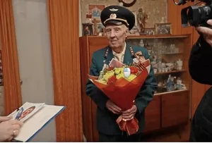 Портрет ветерана Александра Шамшаева