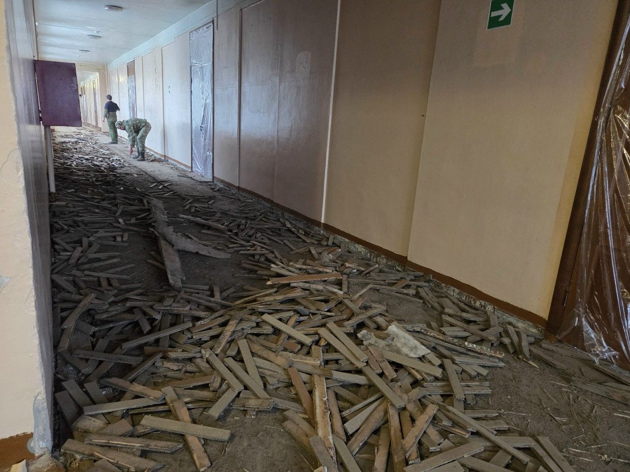 Ремонтные работы в одной из школ Мурома