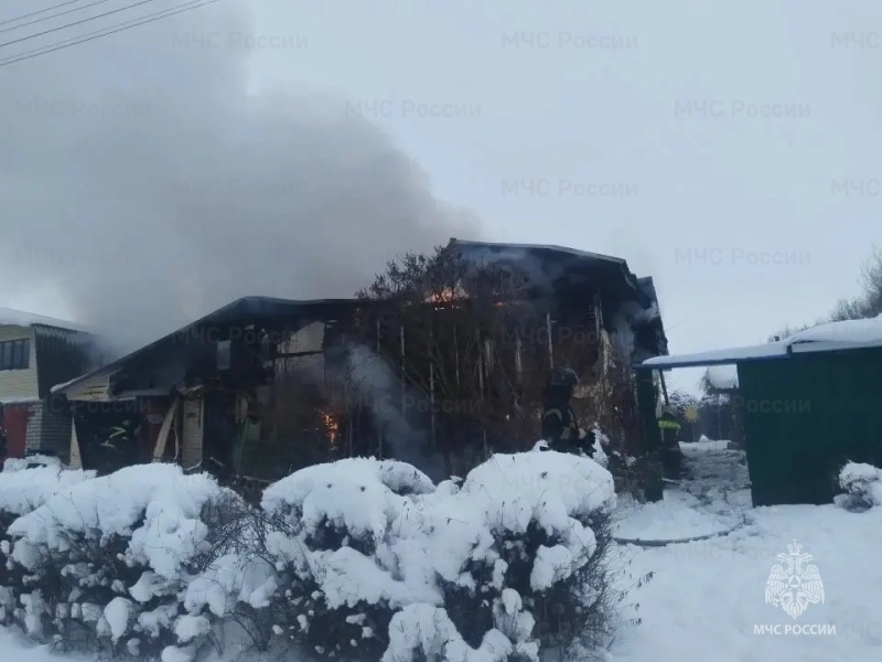 Работа пожарных в Муромском округе