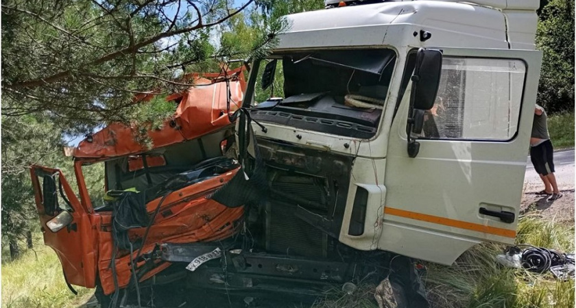 ДТП с участием грузовиков МАЗ и КАМАЗ под Судогдой