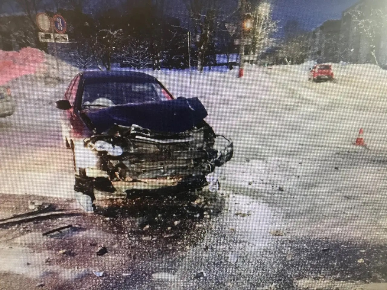 Место ДТП на улице Ленина в Муроме