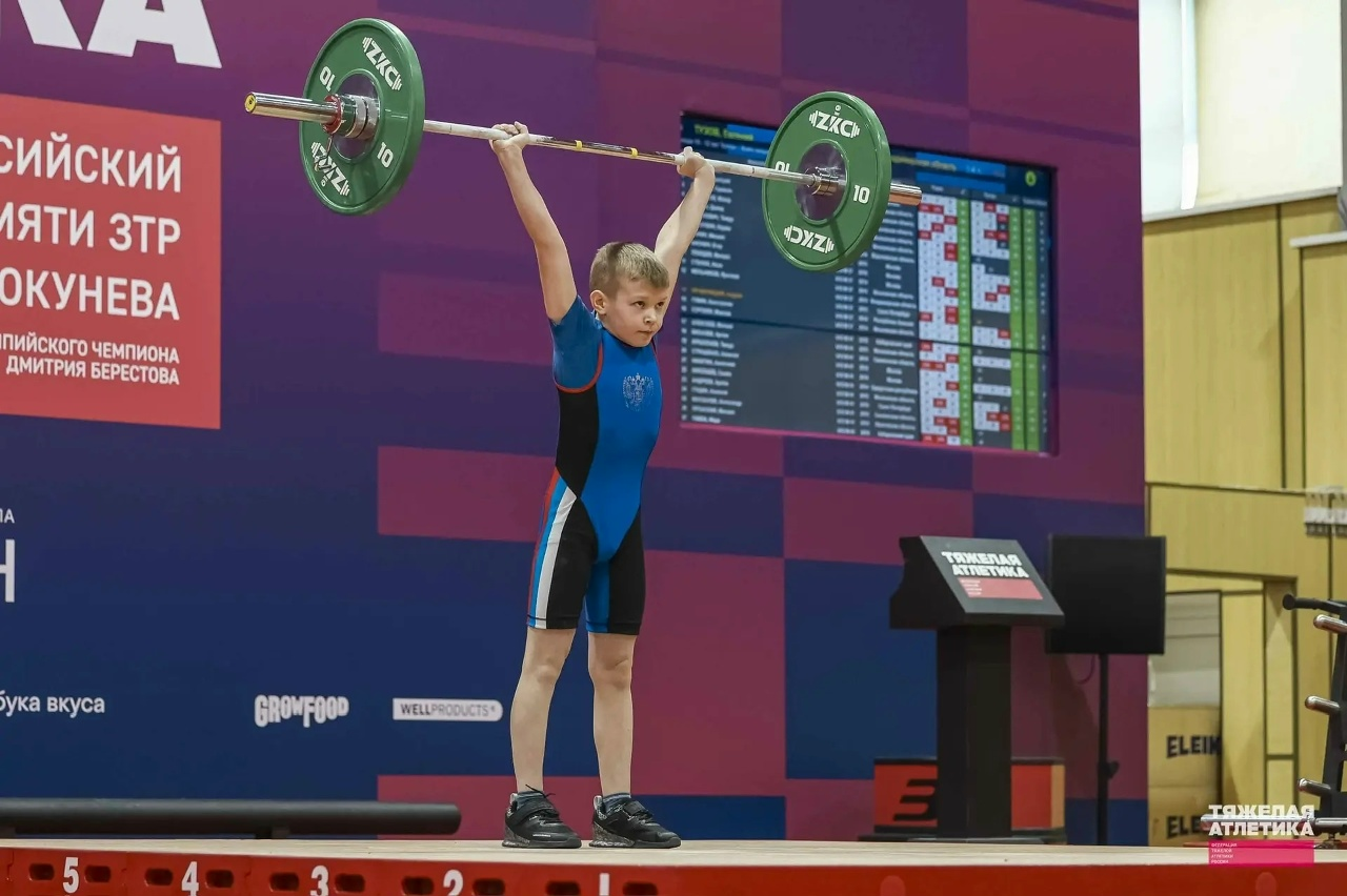Юный атлет из Мурома на соревнованиях