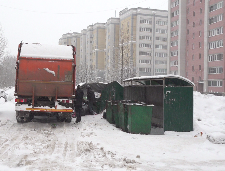 Проблемы с вывозом мусора зимой в Муроме