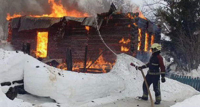 Пожар в частном доме в деревне Бердищево Муромского округа