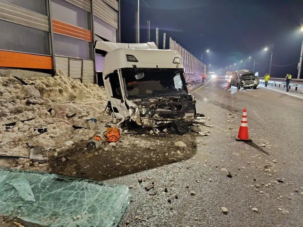 Место ДТП на трассе М-12 «Восток»