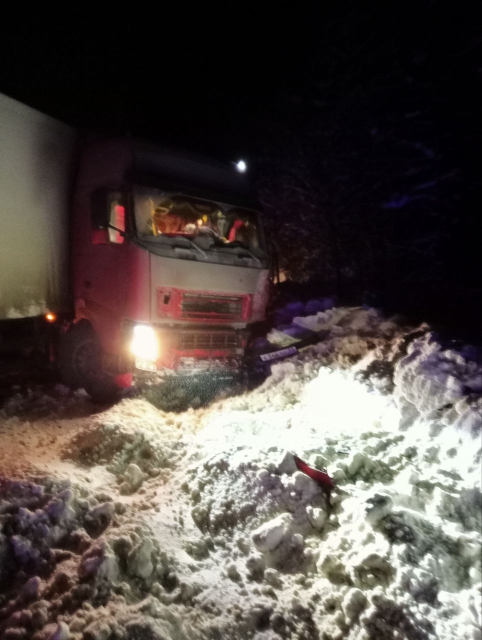 Последствия столкновения на трассе